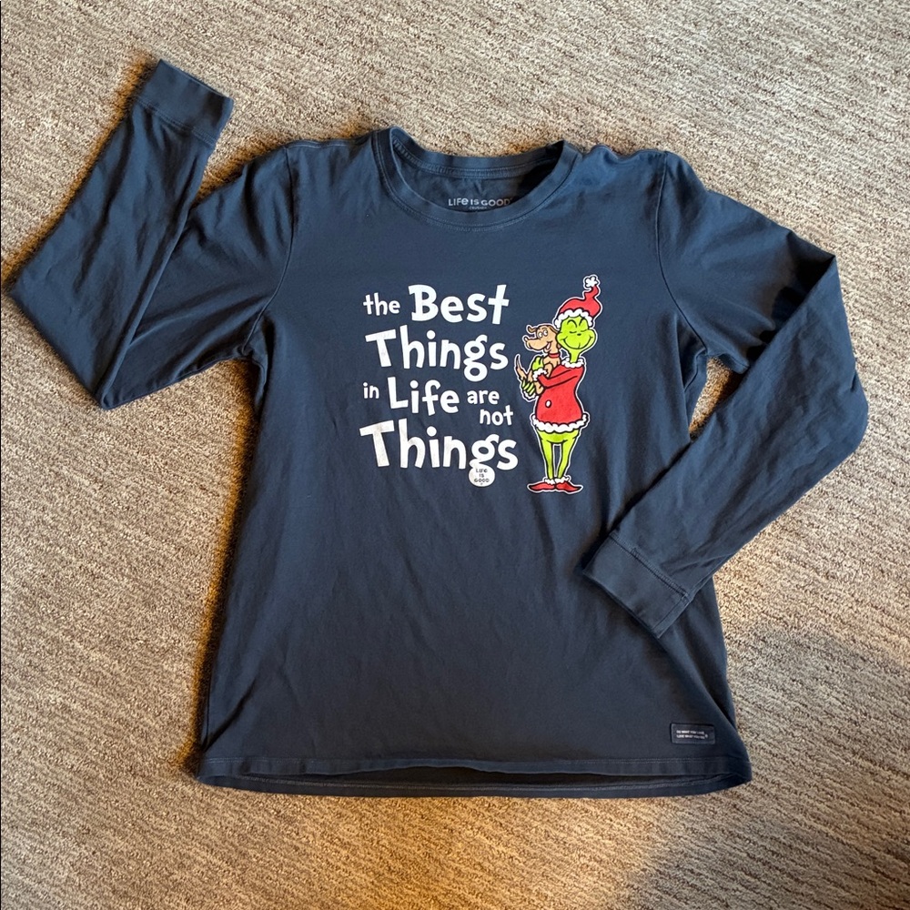 Women's Grinch and Max The Best Things Long Sleeve Crusher Tee